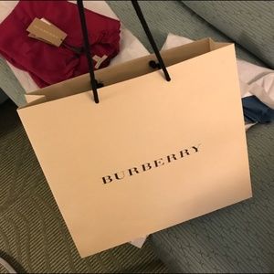 Authentic Burberry shopping bag